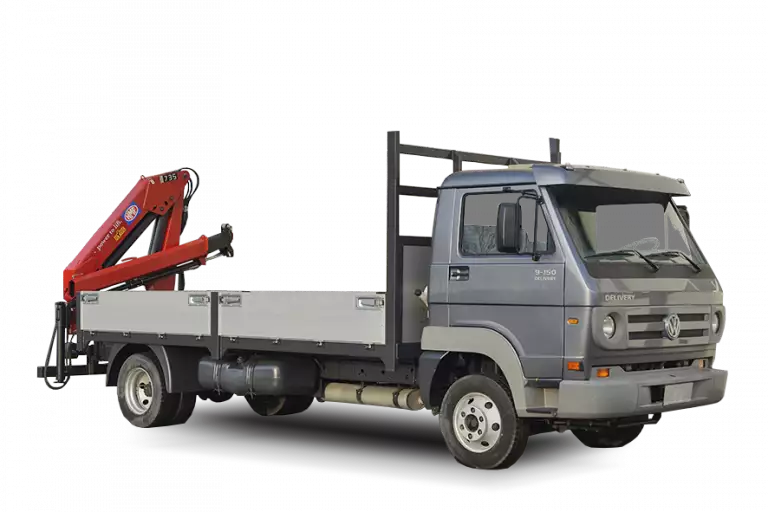 Volkswagen Delivery 9-150 HMF 735K1 4x2 Flatbed with Crane