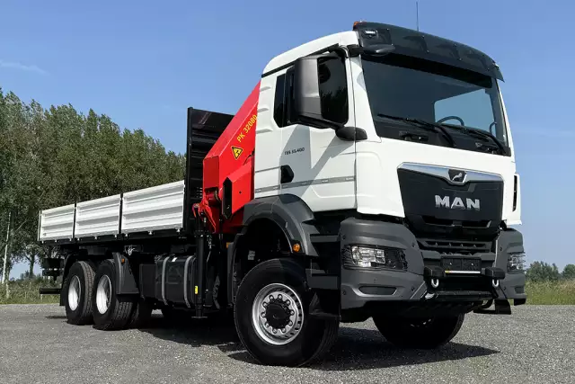 MAN TGS 33.400 BB CH 6x6 Crane Truck